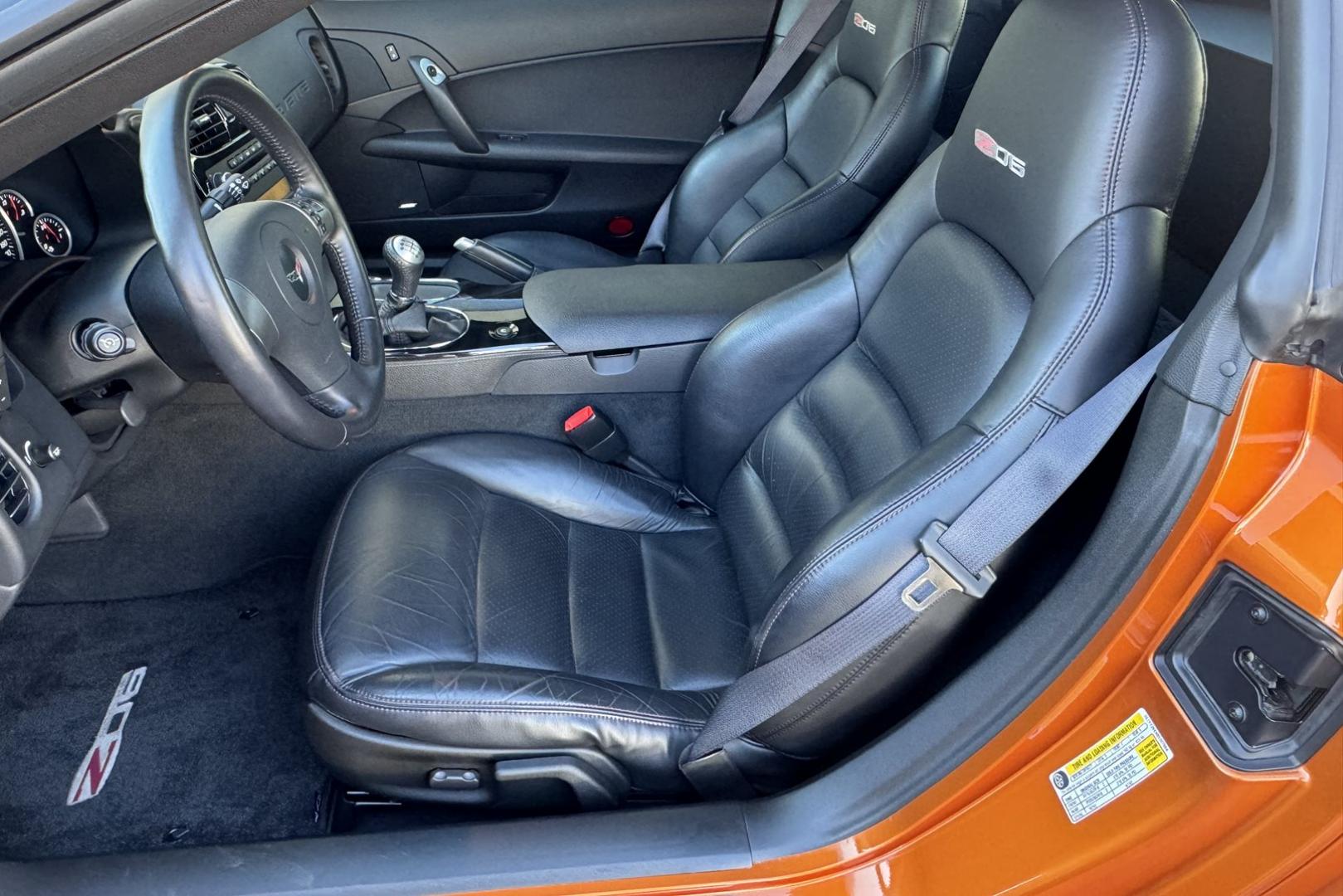 2008 Atomic Orange /Ebony Leather Chevrolet Corvette Z06 (1G1YY26E885) with an V8 7.0 Liter engine, 6 Speed Manual transmission, located at 2304 W. Main St., Boise, ID, 83702, (208) 342-7777, 43.622105, -116.218658 - Stunning LS7 505 Horsepower Z06! - Photo#5