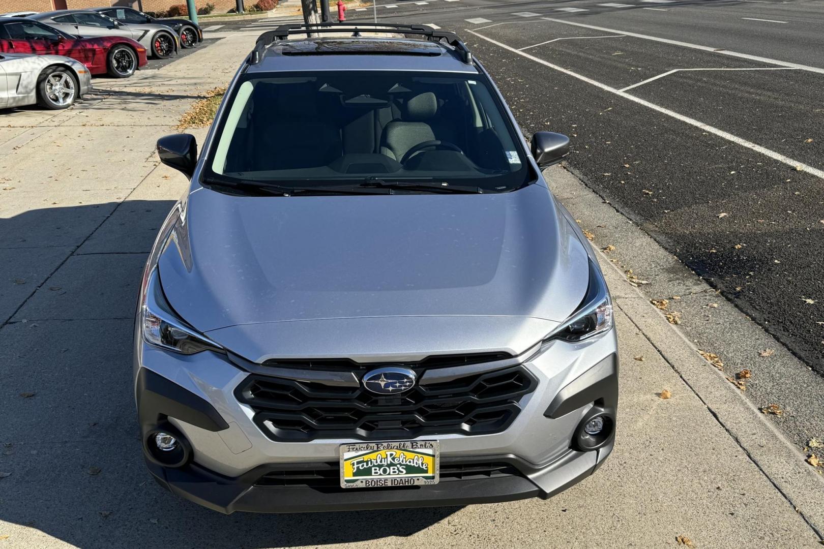 2024 Ice Silver Metallic /Black Subaru Crosstrek Premium (JF2GUADCXR8) with an H4 2.0 Liter engine, Automatic transmission, located at 2304 W. Main St., Boise, ID, 83702, (208) 342-7777, 43.622105, -116.218658 - A Lot Of Remaining Factory Warranty! Clean Car! - Photo#3