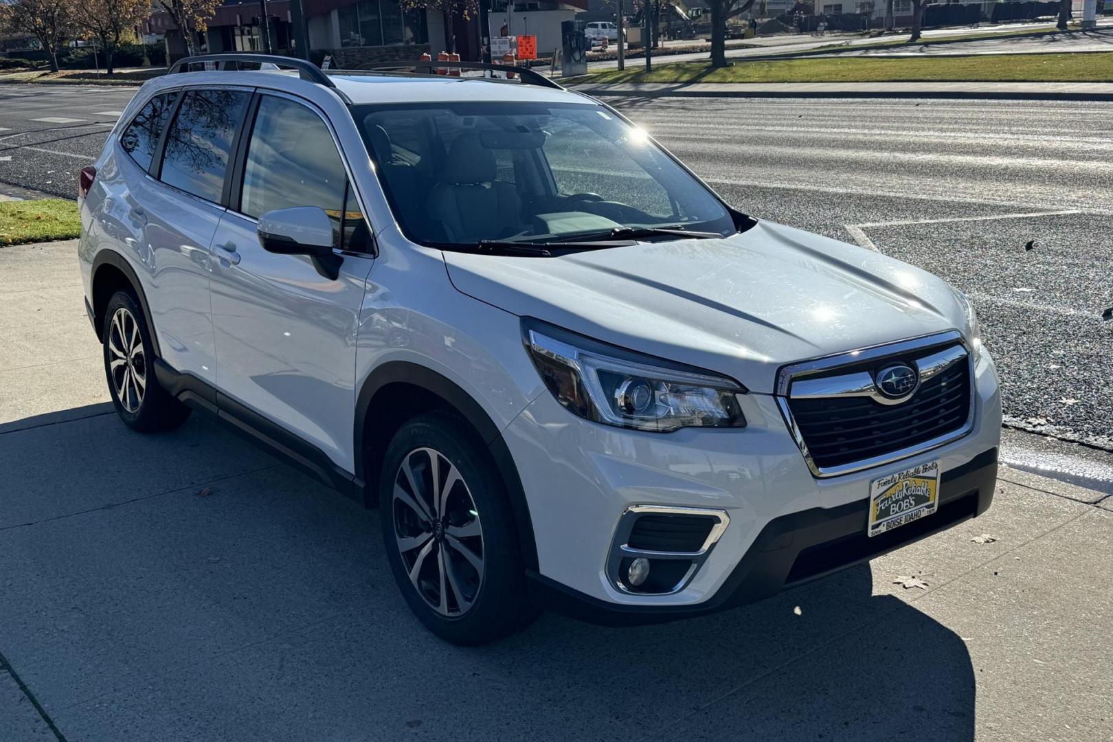 2020 White Diamond Pearl /Light Gray Subaru Forester Limited (JF2SKASC4LH) with an H4 2.5 Liter engine, Automatic transmission, located at 2304 W. Main St., Boise, ID, 83702, (208) 342-7777, 43.622105, -116.218658 - New Tires! Idaho Car! - Photo#2