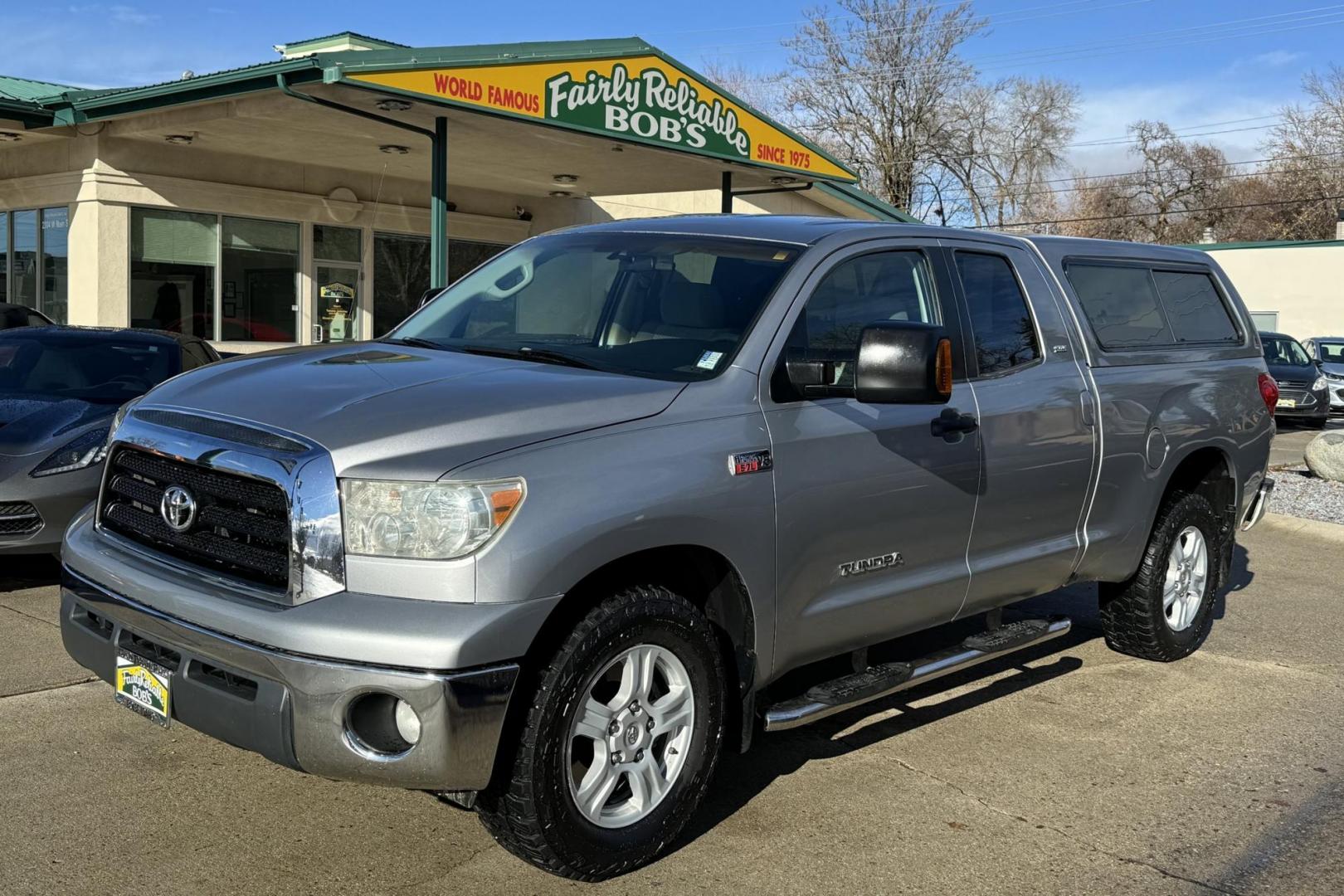 2008 Silver /Gray Toyota Tundra SR5 (5TFRV54178X) with an V8 5.7 Liter engine, Automatic 6 Speed transmission, located at 2304 W. Main St., Boise, ID, 83702, (208) 342-7777, 43.622105, -116.218658 - Stunning Toyota Tundra Double Cab! Must See To Appreciate! - Photo#0