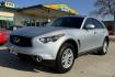 2017 Silver /Black Infiniti QX70 (JN8CS1MW0HM) with an V6 3.7 Liter engine, Automatic 7 Speed w/ Rev Match transmission, located at 2304 W. Main St., Boise, ID, 83702, (208) 342-7777, 43.622105, -116.218658 - All Wheel Drive Luxury! - Photo#0