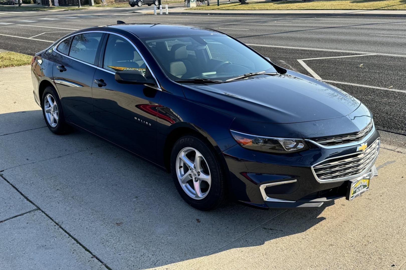 2016 Blue /Black Chevrolet Malibu LS (1G1ZC5ST5GF) with an 4 Cyl 1.5 Liter Turbo engine, Automatic 6 Speed transmission, located at 2304 W. Main St., Boise, ID, 83702, (208) 342-7777, 43.622105, -116.218658 - Great Fuel Economy! New Tires Too! - Photo#2