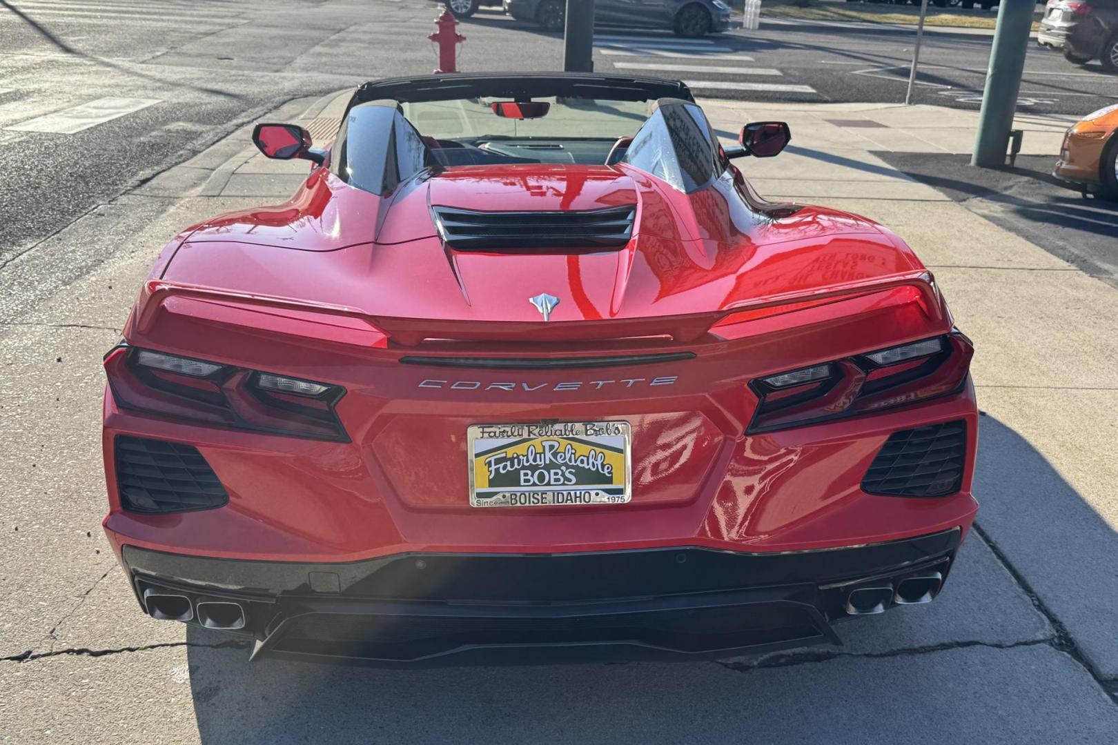 2020 Victory Red /Adrenaline Red Chevrolet Corvette Stingray 2LT Z51 (1G1Y73D41L5) with an V8 6.2 Liter engine, Automatic 8 Speed transmission, located at 2304 W. Main St., Boise, ID, 83702, (208) 342-7777, 43.622105, -116.218658 - Only 3k Miles On This Stunning Beauty! - Photo#1