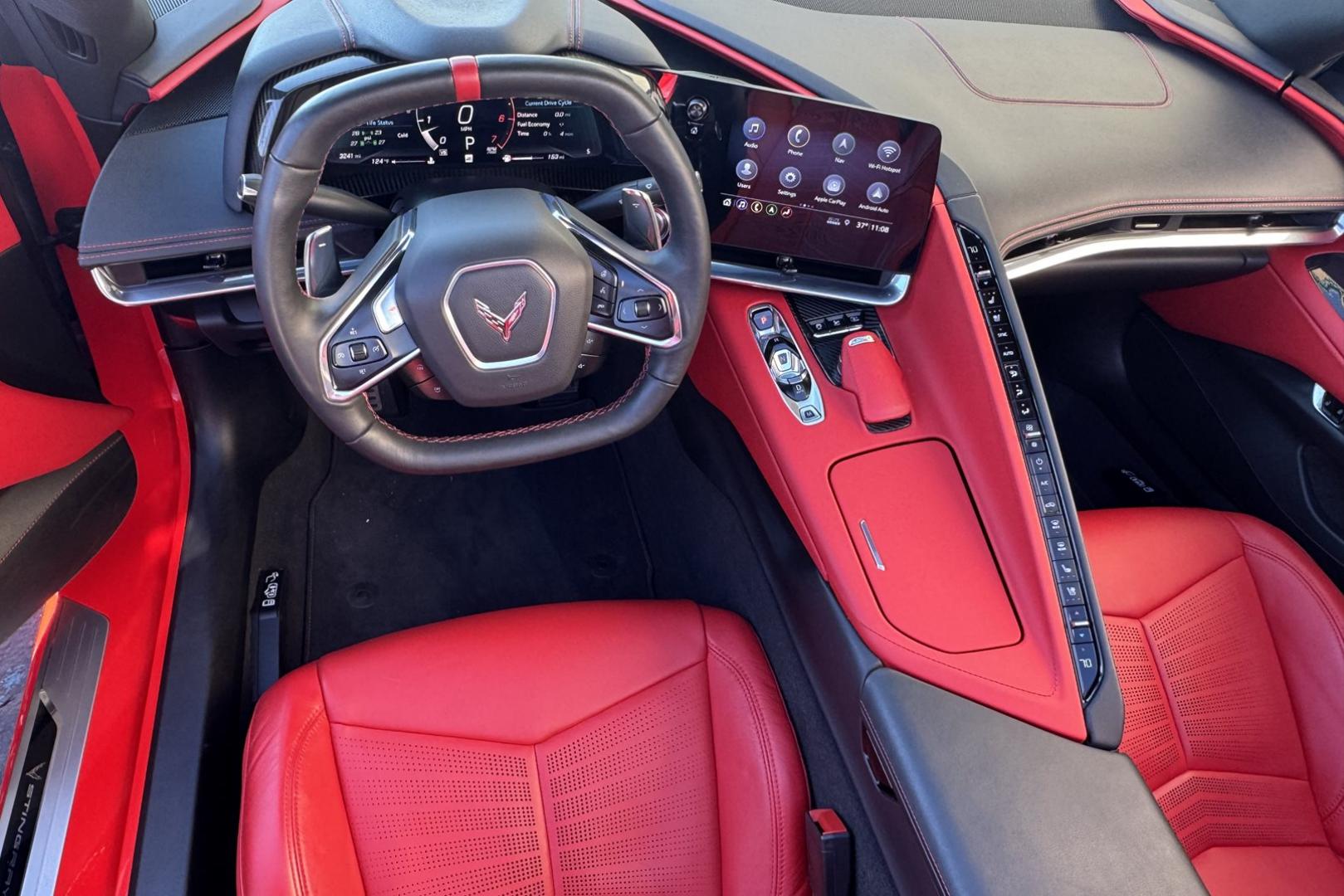 2020 Victory Red /Adrenaline Red Chevrolet Corvette Stingray 2LT Z51 (1G1Y73D41L5) with an V8 6.2 Liter engine, Automatic 8 Speed transmission, located at 2304 W. Main St., Boise, ID, 83702, (208) 342-7777, 43.622105, -116.218658 - Only 3k Miles On This Stunning Beauty! - Photo#16