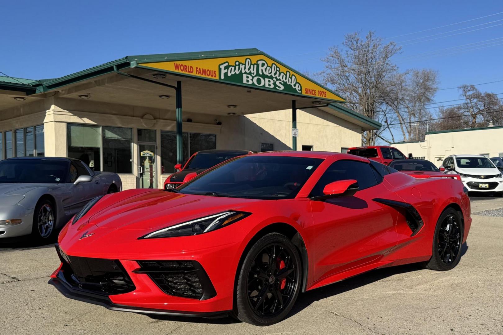 2020 Victory Red /Adrenaline Red Chevrolet Corvette Stingray 2LT Z51 (1G1Y73D41L5) with an V8 6.2 Liter engine, Automatic 8 Speed transmission, located at 2304 W. Main St., Boise, ID, 83702, (208) 342-7777, 43.622105, -116.218658 - Only 3k Miles On This Stunning Beauty! - Photo#27