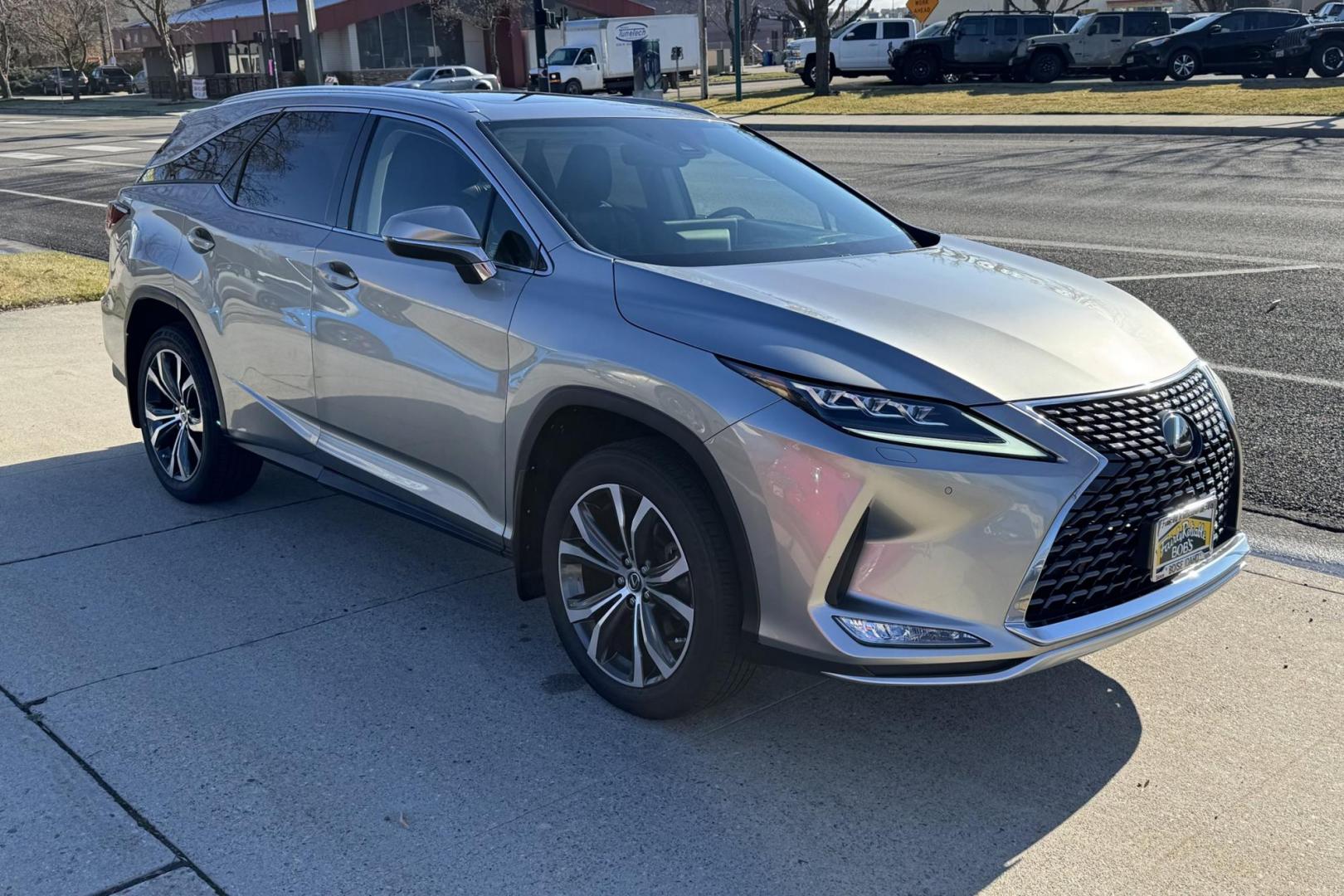 2021 Atomic Silver /Black Lexus RX 350L Luxury (JTJJZKFAXM2) with an V6 3.5 Liter engine, Automatic 8 Speed transmission, located at 2304 W. Main St., Boise, ID, 83702, (208) 342-7777, 43.622105, -116.218658 - 3rd Row Seating! - Photo#2