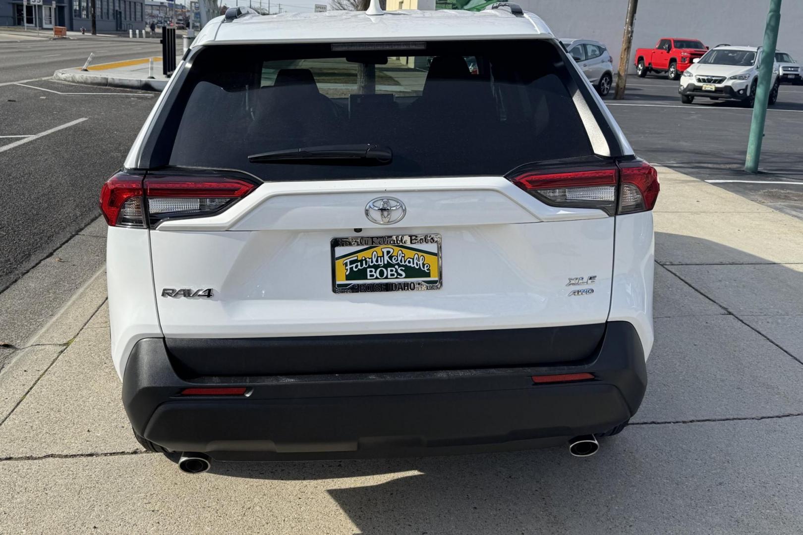 2024 Ice Cap White /Black Toyota RAV4 XLE (2T3P1RFV4RW) with an 4 Cyl 2.5 Liter engine, Automatic 8 Speed transmission, located at 2304 W. Main St., Boise, ID, 83702, (208) 342-7777, 43.622105, -116.218658 - Remaining Factory Warranty! Wireless Apple Car Play/Android Auto Too! - Photo#1