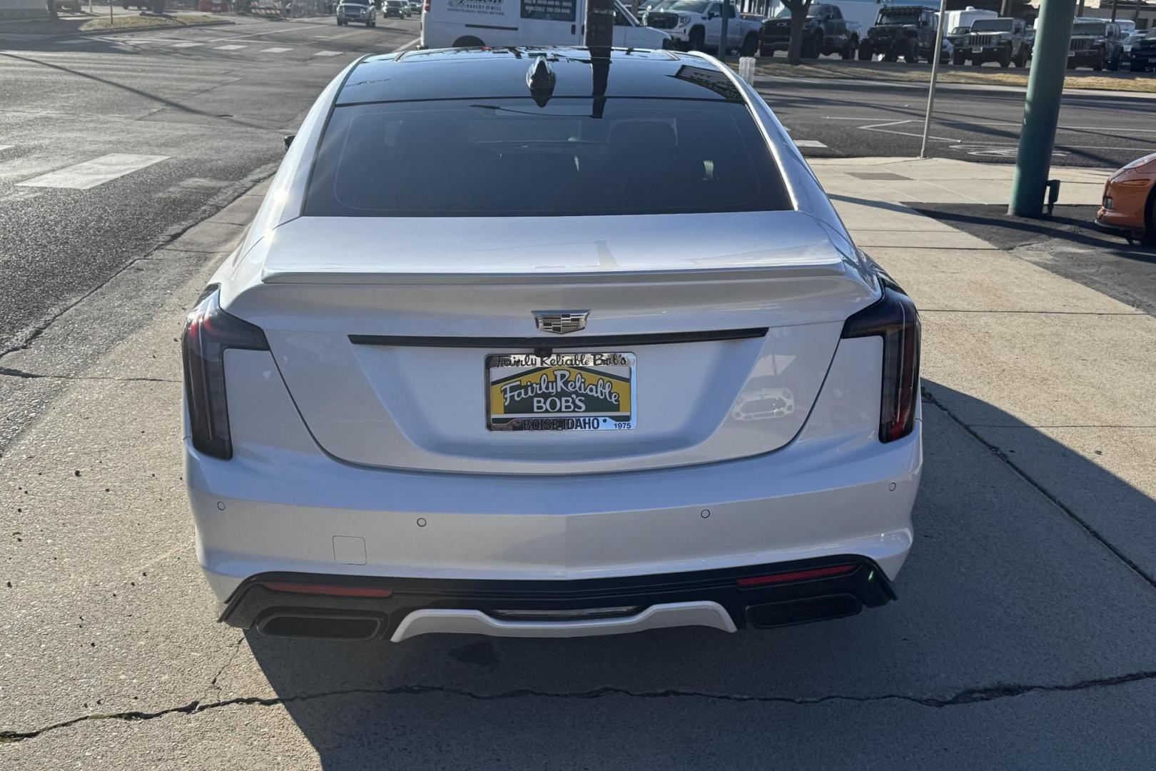 2023 Rift Metallic /Sedona Sauvage/Jet Black Cadillac CT5 Sport (1G6DU5RK3P0) with an 4 Cyl 2.0 Liter Turbo engine, Automatic 10 Speed transmission, located at 2304 W. Main St., Boise, ID, 83702, (208) 342-7777, 43.622105, -116.218658 - Remaining Factory Warranty! Breath Taking Ride And Performance! - Photo#1