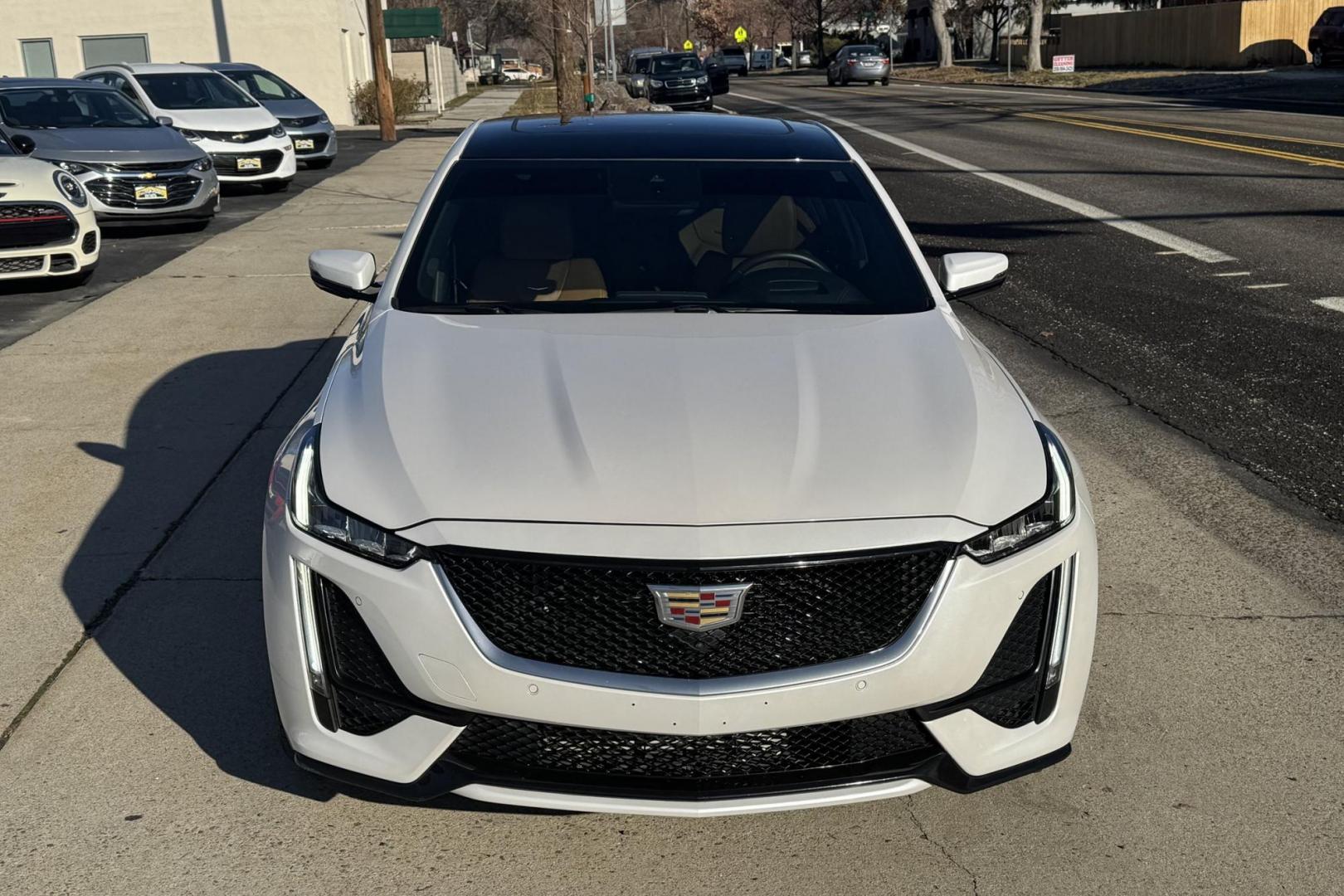 2023 Rift Metallic /Sedona Sauvage/Jet Black Cadillac CT5 Sport (1G6DU5RK3P0) with an 4 Cyl 2.0 Liter Turbo engine, Automatic 10 Speed transmission, located at 2304 W. Main St., Boise, ID, 83702, (208) 342-7777, 43.622105, -116.218658 - Remaining Factory Warranty! Breath Taking Ride And Performance! - Photo#3