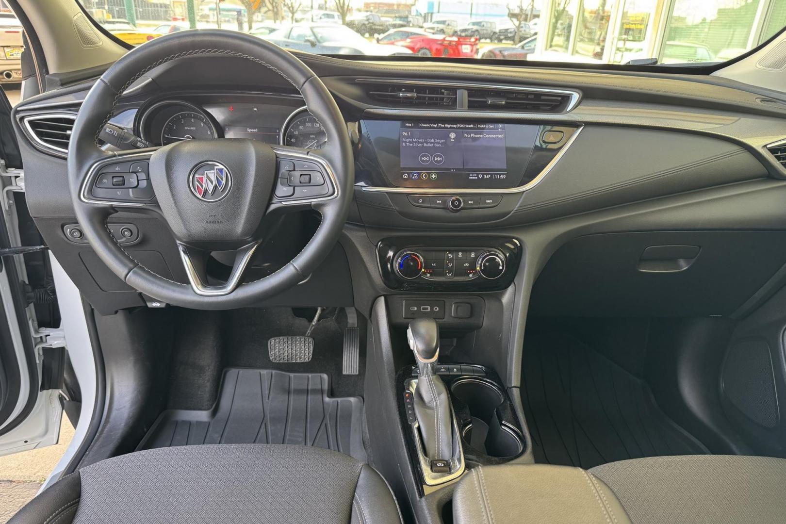 2023 White /Black Buick Encore GX Preferred (KL4MMCSL6PB) with an 3 Cyl 1.3 Liter Turbo engine, Automatic 9 Speed transmission, located at 2304 W. Main St., Boise, ID, 83702, (208) 342-7777, 43.622105, -116.218658 - Great Fuel Economy And All Wheel Drive With Apple Car Play! - Photo#12