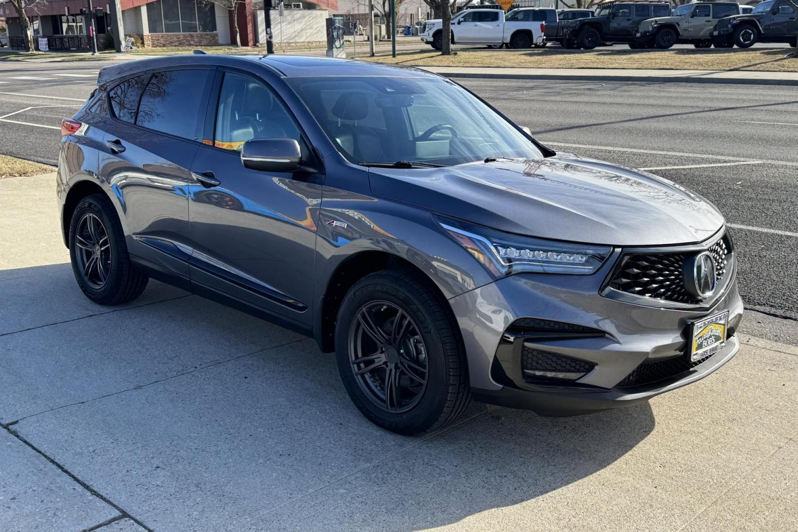 2019 Modern Steel Metallic /Black Acura RDX W/ A-Spec Pkg (5J8TC2H68KL) with an 4 Cyl 2.0 Liter Turbo engine, Automatic 10 Speed transmission, located at 2304 W. Main St., Boise, ID, 83702, (208) 342-7777, 43.622105, -116.218658 - New Tires! Highly Optioned! - Photo#2