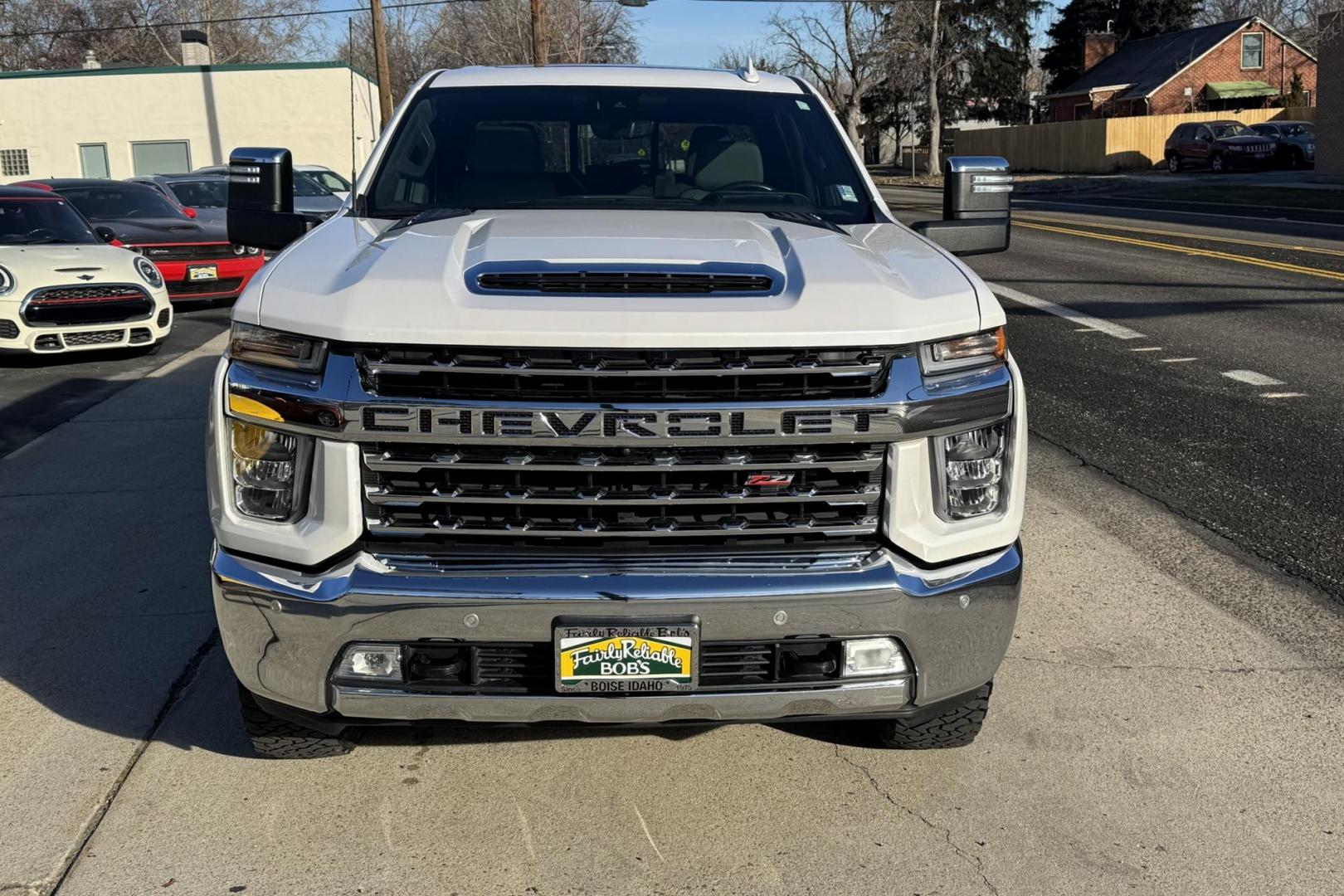 2020 Summit White /Shale Chevrolet Silverado 2500HD LTZ (1GC4YPEY8LF) with an V8 6.6 Liter Turbo Diesel engine, Automatic 10 Speed transmission, located at 2304 W. Main St., Boise, ID, 83702, (208) 342-7777, 43.622105, -116.218658 - Capable And Clean! - Photo#3