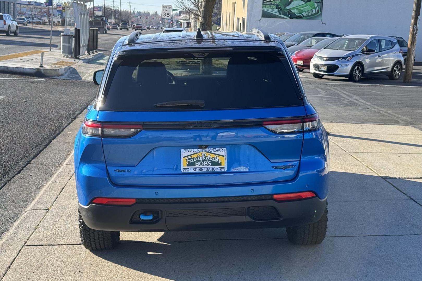 2022 Hydro Blue Pearl /Black Jeep Grand Cherokee 4xe Trailhawk (1C4RJYC67N8) with an 4 Cyl 2.0 Liter Hybrid engine, Automatic 8 Speed transmission, located at 2304 W. Main St., Boise, ID, 83702, (208) 342-7777, 43.622105, -116.218658 - Luxury And Economy! All In One! - Photo#1