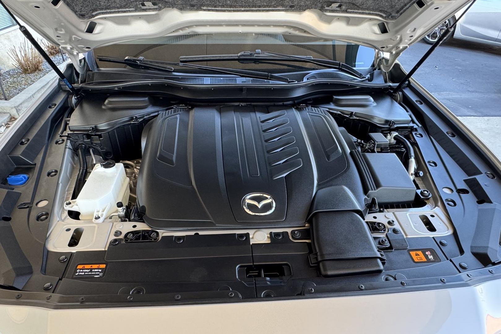 2024 Platinum Quartz /Black Mazda CX-90 3.3 Turbo Preferred Plus (JM3KKCHD9R1) with an V6 3.3 Liter Turbo engine, Automatic 8 Speed transmission, located at 2304 W. Main St., Boise, ID, 83702, (208) 342-7777, 43.622105, -116.218658 - Remaining Factory Warranty! 3rd Row Seating! - Photo#19