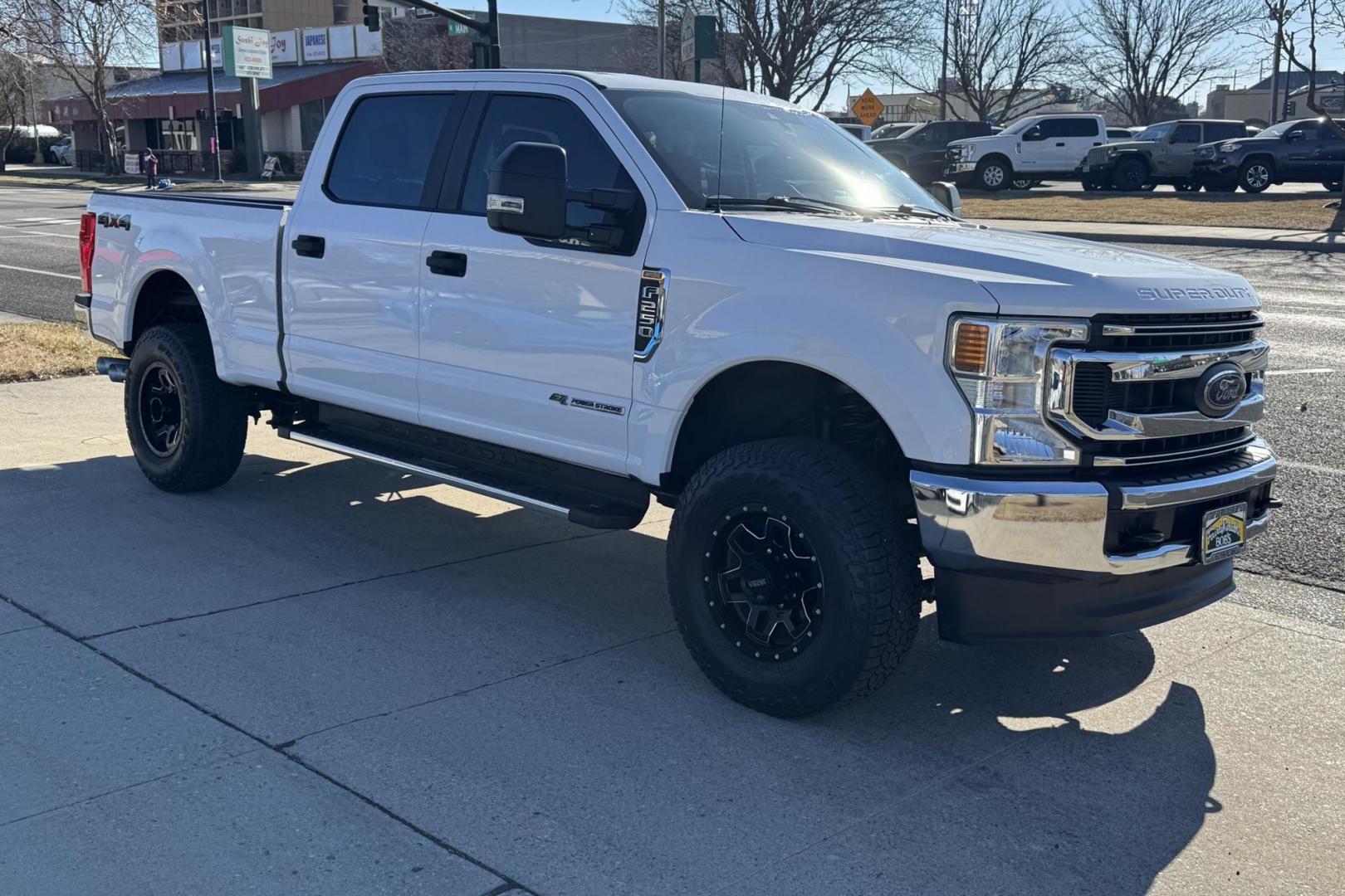 2020 Oxford White /Gray Ford F-250 STX (1FT7W2BT7LE) with an V8 6.7 Liter Turbo Diesel engine, Automatic 10 Speed transmission, located at 2304 W. Main St., Boise, ID, 83702, (208) 342-7777, 43.622105, -116.218658 - Clean! Seats 6! Ready To Go! - Photo#2