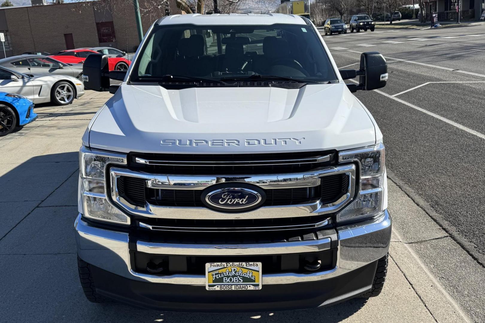 2020 Oxford White /Gray Ford F-250 STX (1FT7W2BT7LE) with an V8 6.7 Liter Turbo Diesel engine, Automatic 10 Speed transmission, located at 2304 W. Main St., Boise, ID, 83702, (208) 342-7777, 43.622105, -116.218658 - Clean! Seats 6! Ready To Go! - Photo#3