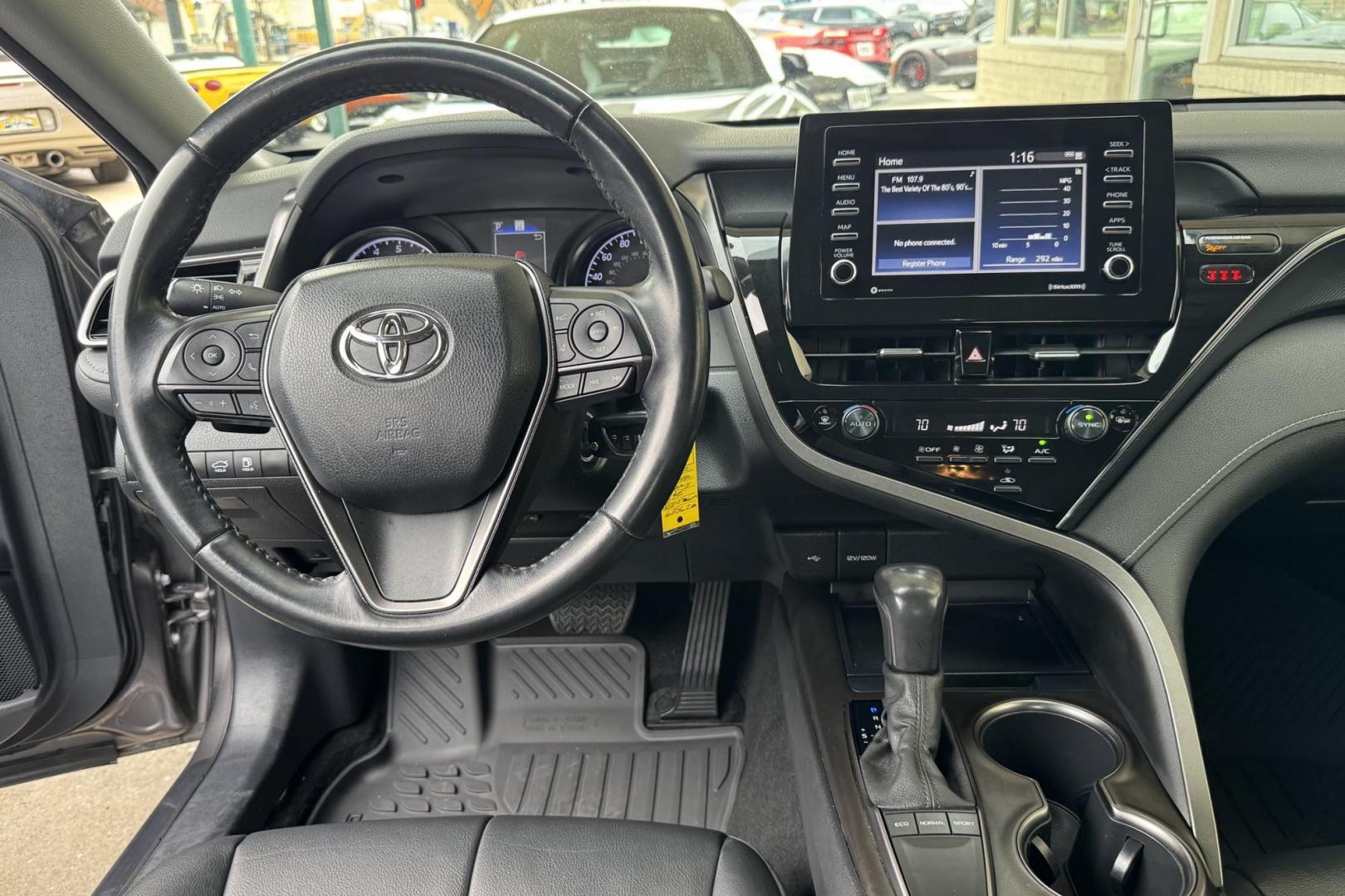 2022 Predawn Gray Mica /Black Toyota Camry SE (4T1G11AK9NU) with an 4 Cyl 2.5 Liter engine, Automatic 8 Speed transmission, located at 2304 W. Main St., Boise, ID, 83702, (208) 342-7777, 43.622105, -116.218658 - Proven Toyota Quality! - Photo#14