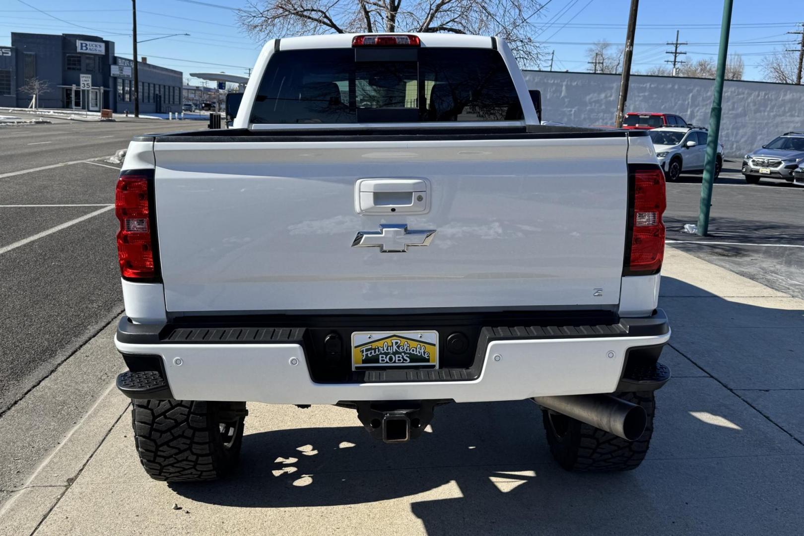 2015 Summit White /Jet Black Chevrolet Silverado 2500HD LTZ (1GC1KWE8XFF) with an V8 6.6 Liter Turbo Duramax Diesel engine, Automatic 6 Speed With Overdrive Allison transmission, located at 2304 W. Main St., Boise, ID, 83702, (208) 342-7777, 43.622105, -116.218658 - Low Mileage And Clean! - Photo#1