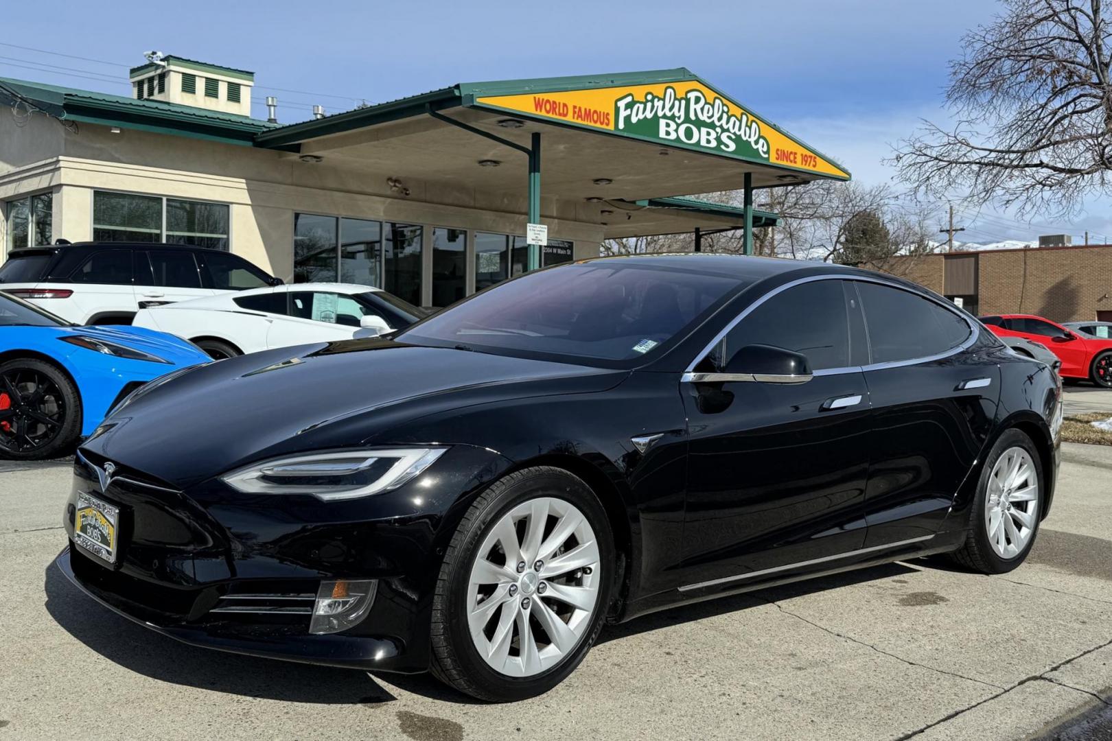 2017 Black /Black Tesla S 75 S 75 (5YJSA1E15HF) with an 75 kWh engine, Automatic transmission, located at 2304 W. Main St., Boise, ID, 83702, (208) 342-7777, 43.622105, -116.218658 - Clean Model S With Smart Air Suspension And Full Self Drive! - Photo#0