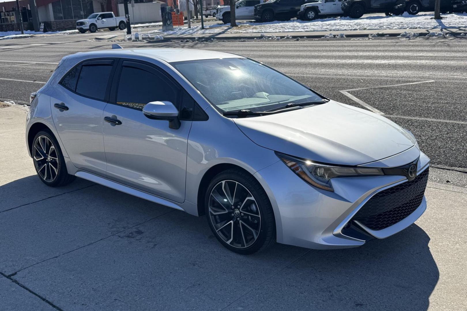 2021 Classic Silver Metallic /Black/Gray Toyota Corolla XSE (JTNC4MBE2M3) with an 4 Cyl 2.0 Liter engine, Automatic transmission, located at 2304 W. Main St., Boise, ID, 83702, (208) 342-7777, 43.622105, -116.218658 - Photo#1