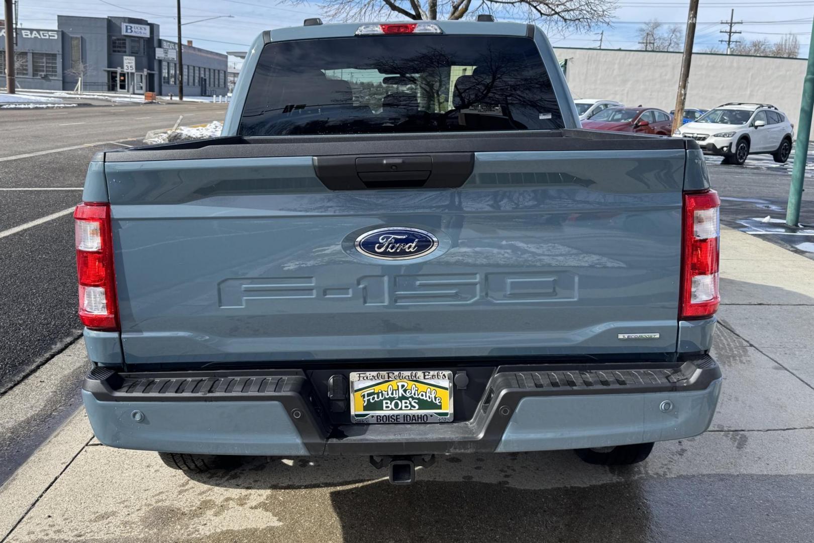 2023 Area 51 Blue /Black Ford F-150 XL STX (1FTEW1EPXPK) with an V6 2.7 Liter Twin Turbo engine, Automatic 10 Speed transmission, located at 2304 W. Main St., Boise, ID, 83702, (208) 342-7777, 43.622105, -116.218658 - Remaining Factory Warranty! Clean! - Photo#1