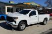 2023 Summit White /Black Chevrolet Silverado 1500 (3GCNDAED6PG) with an V8 5.3 Liter engine, Automatic 10 Speed transmission, located at 2304 W. Main St., Boise, ID, 83702, (208) 342-7777, 43.622105, -116.218658 - Remaining Factory Warranty! - Photo#0