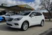 2018 Summit White /Jet Black Buick Envision Premium (LRBFX3SX6JD) with an 4 Cyl 2.0 Liter Turbo engine, Automatic 6 Speed transmission, located at 2304 W. Main St., Boise, ID, 83702, (208) 342-7777, 43.622105, -116.218658 - Well Optioned And Clean! A Lot Of Safety Features Too! - Photo#0