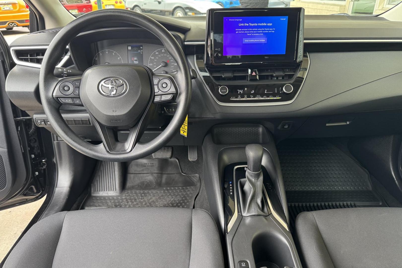 2023 Black /Black Toyota Corolla LE (5YFB4MDE4PP) with an 4 Cyl 2.0 Liter engine, Automatic transmission, located at 2304 W. Main St., Boise, ID, 83702, (208) 342-7777, 43.622105, -116.218658 - Great Fuel Economy! New Tires Too! - Photo#11